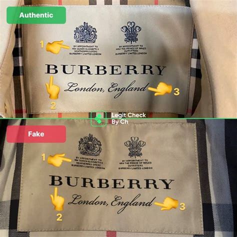 how to tell if my burberry coat is real|genuine burberry label.